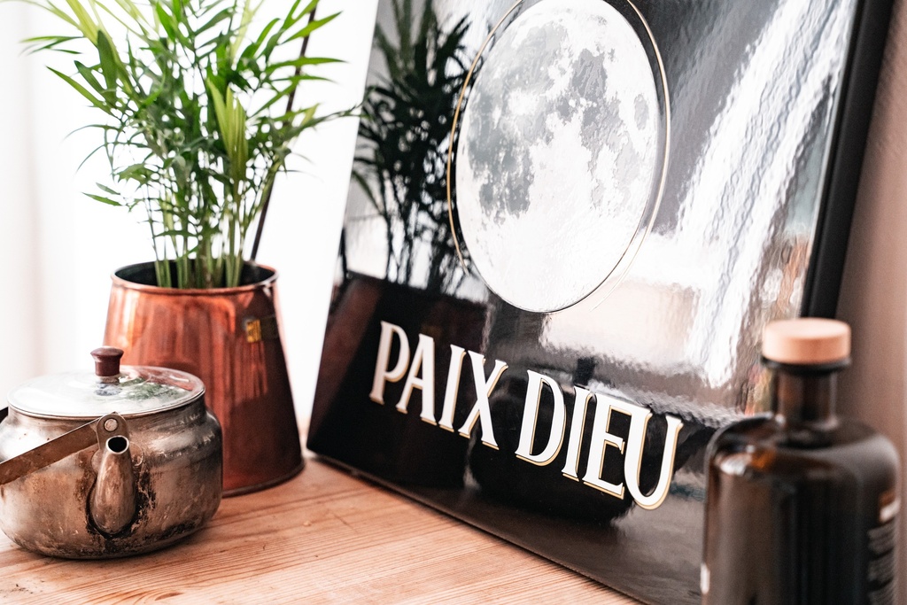 Plaque émaillée Paix Dieu